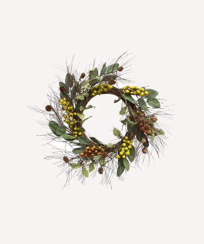 Foraged Green Berry Wreath small